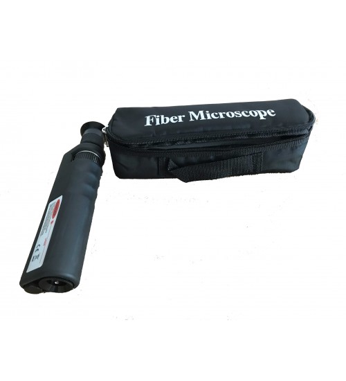 Microscope 400x tool for checking fiber optic connector. Para revizar connectores de fibra optica