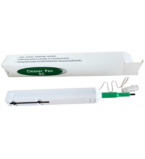 Fiber cleaner pen optic sc . Limpiador de conectores de fibra optica.