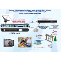 DSR 7403  ird Satellite receiver Arris multiple hasta 3 canales  Refurbished/Reconstruido
