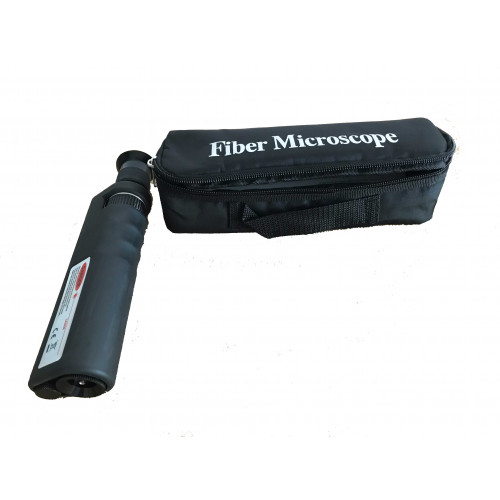 Microscope 400x tool for checking fiber optic connector. Para revizar connectores de fibra optica