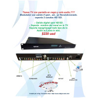 Modulator QAM /ENCODER HD mpeg 2 channels Modulator QAM /ENCODER HD mpeg 2 channels
