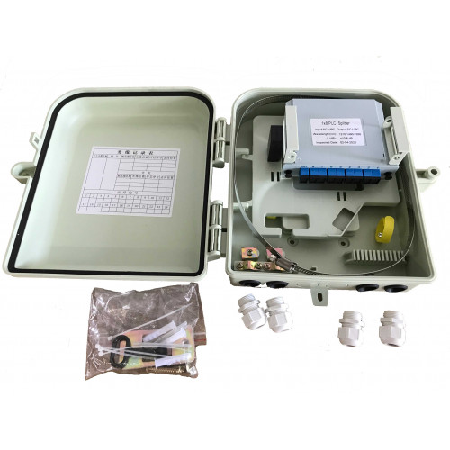 Nap ftth box with splitter 8/ 16  way